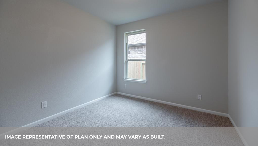 Secondary bedroom with one large window