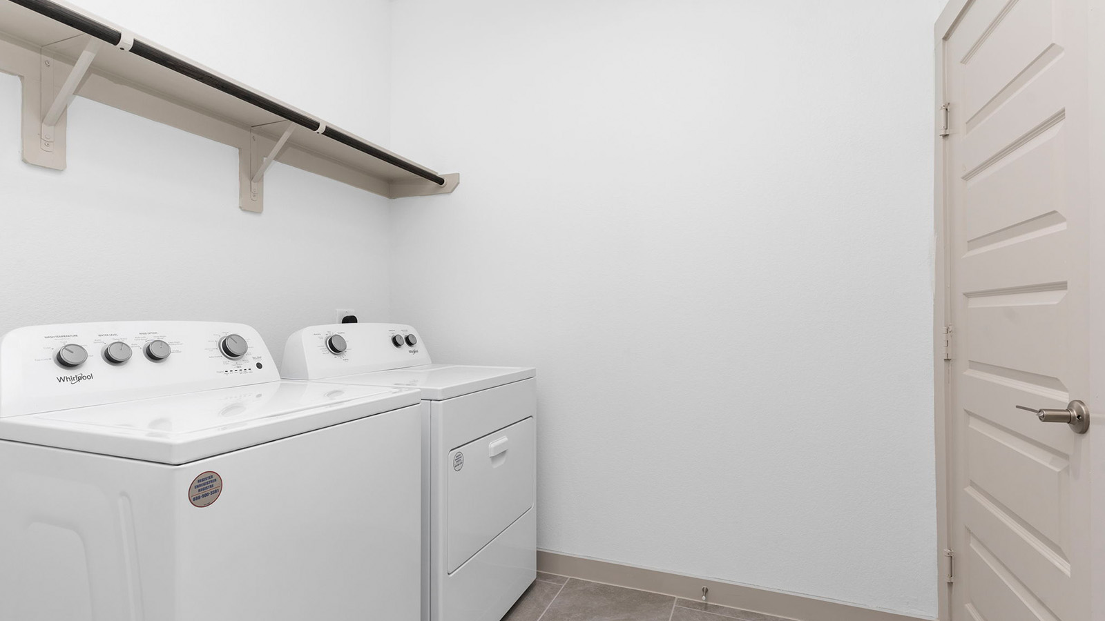 Walk in utility room