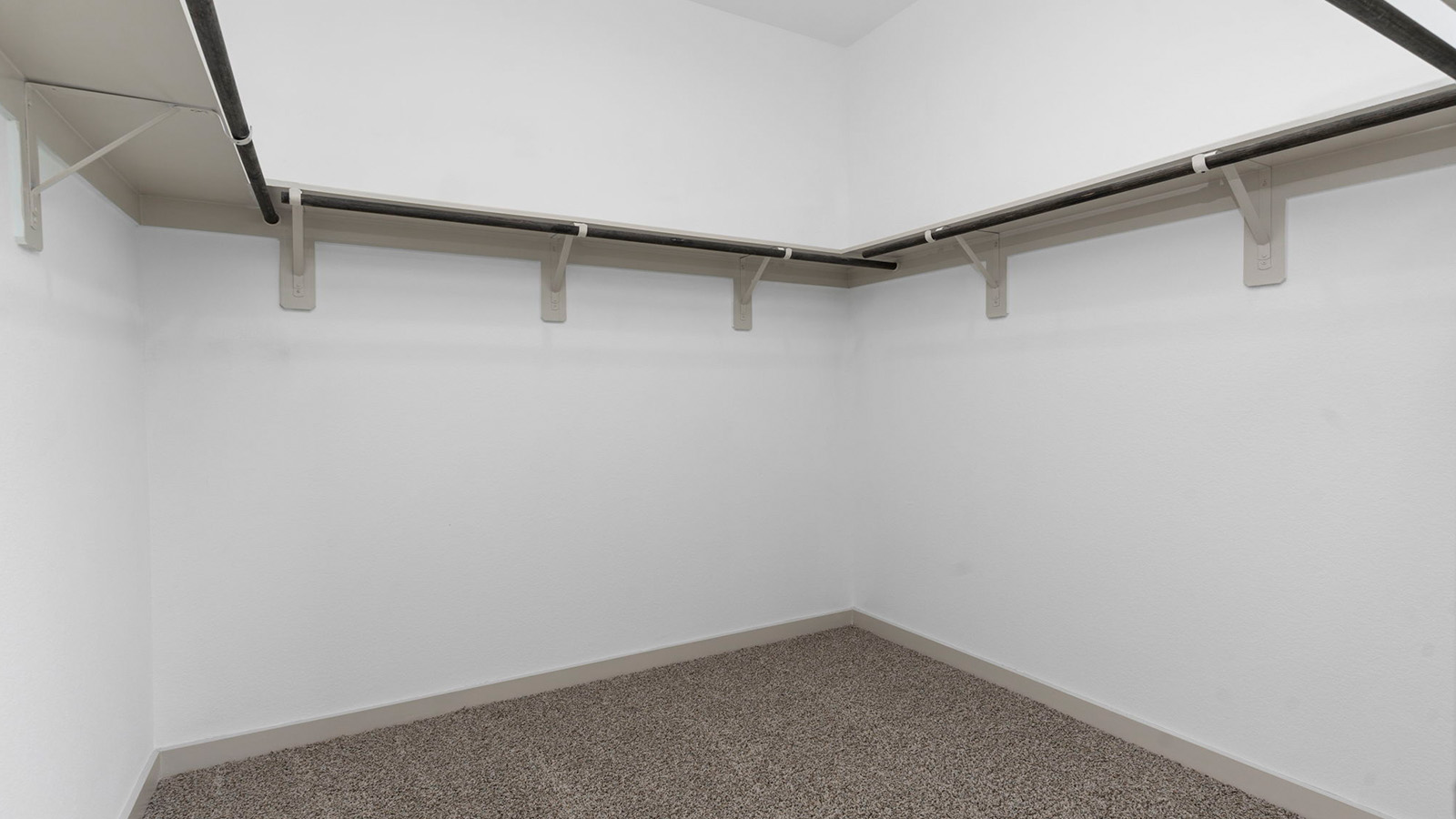 Walk in primary closet