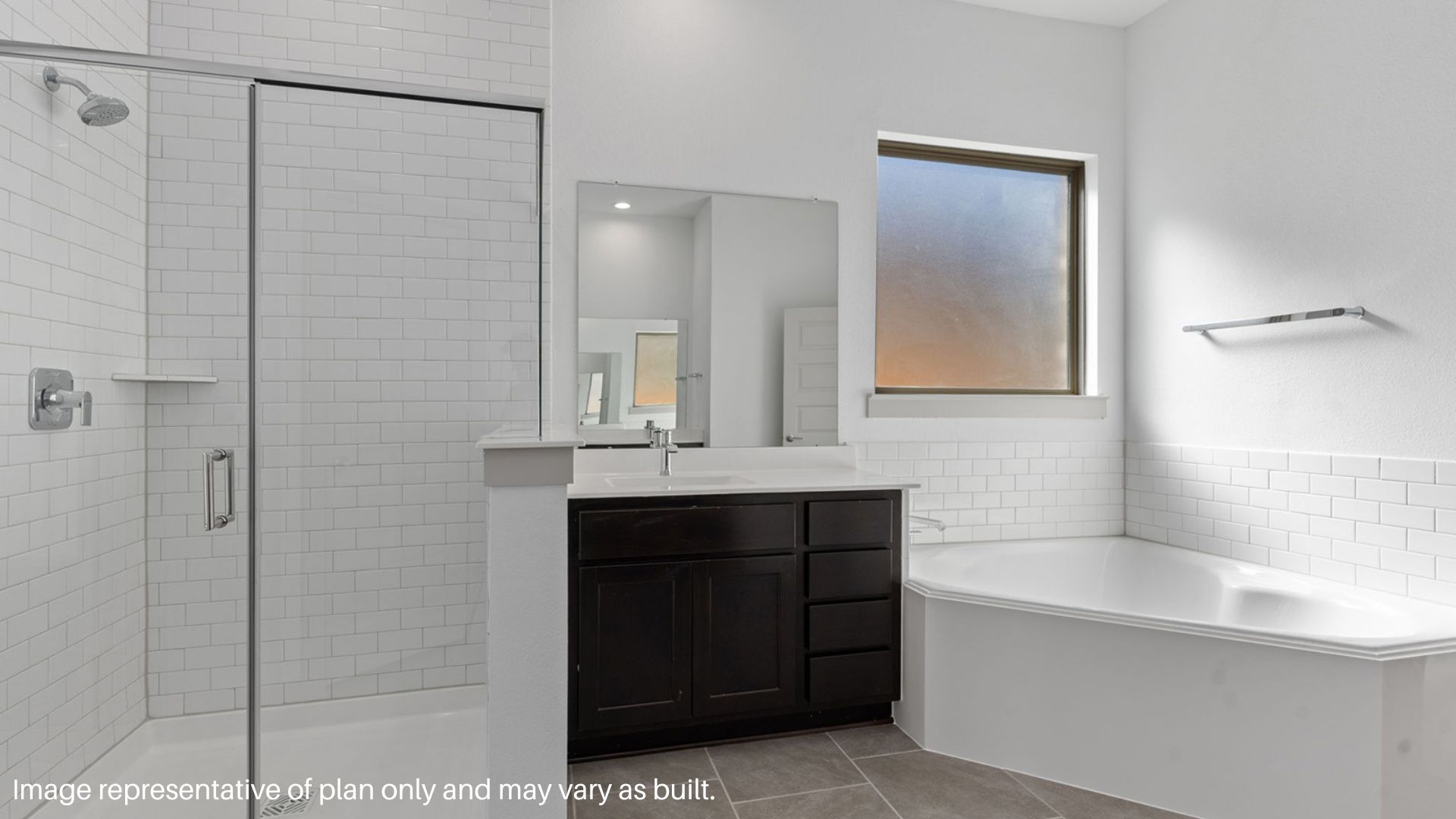 Separate Tub and Shower in the Primary Bathroom