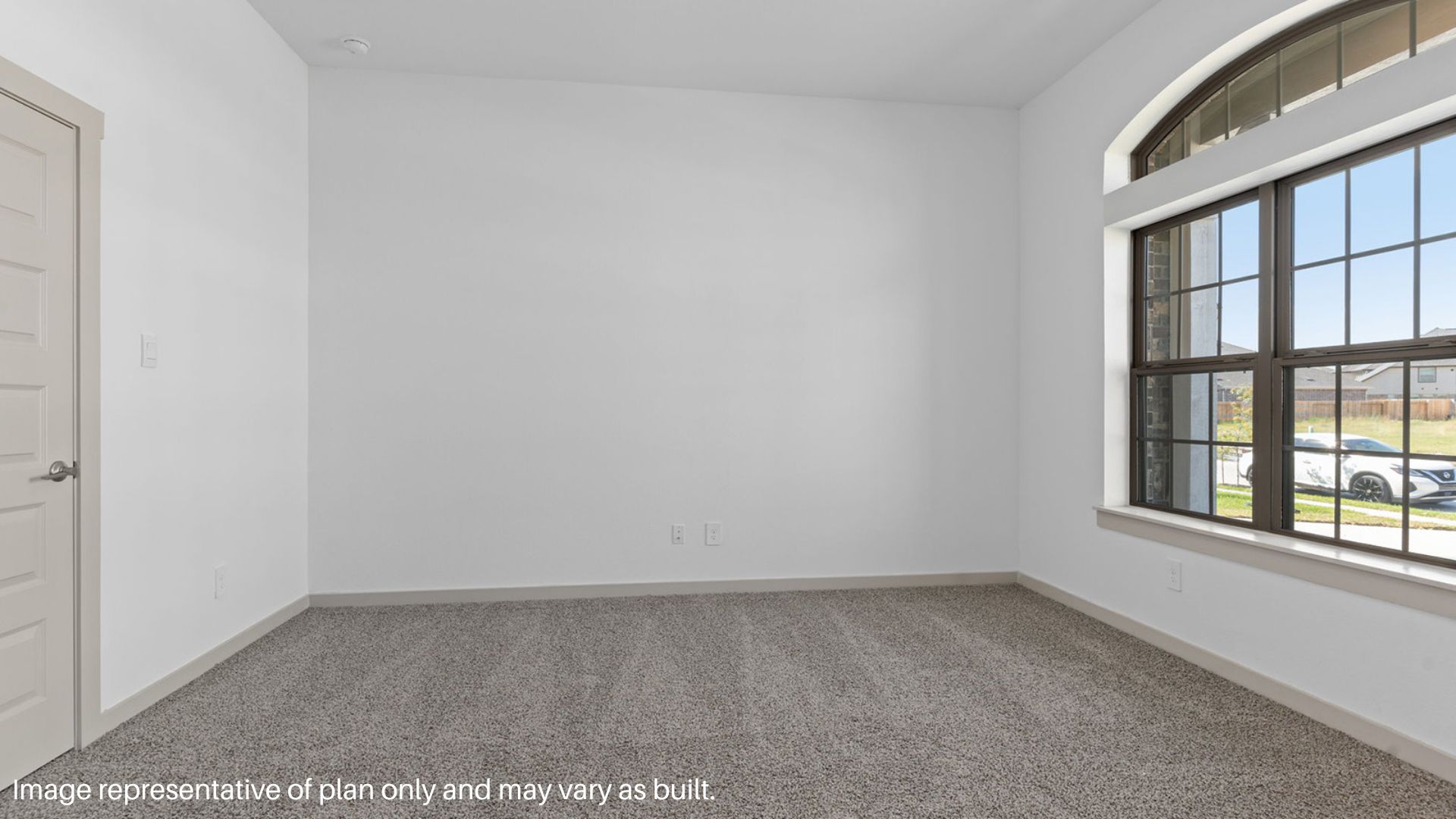 Open Office/Flex room in the Front of the Home