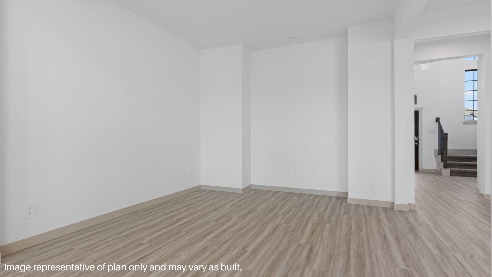 Separate flex space utilized for dining area or study.