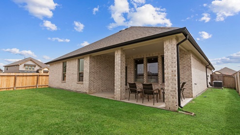 Covered back patio
