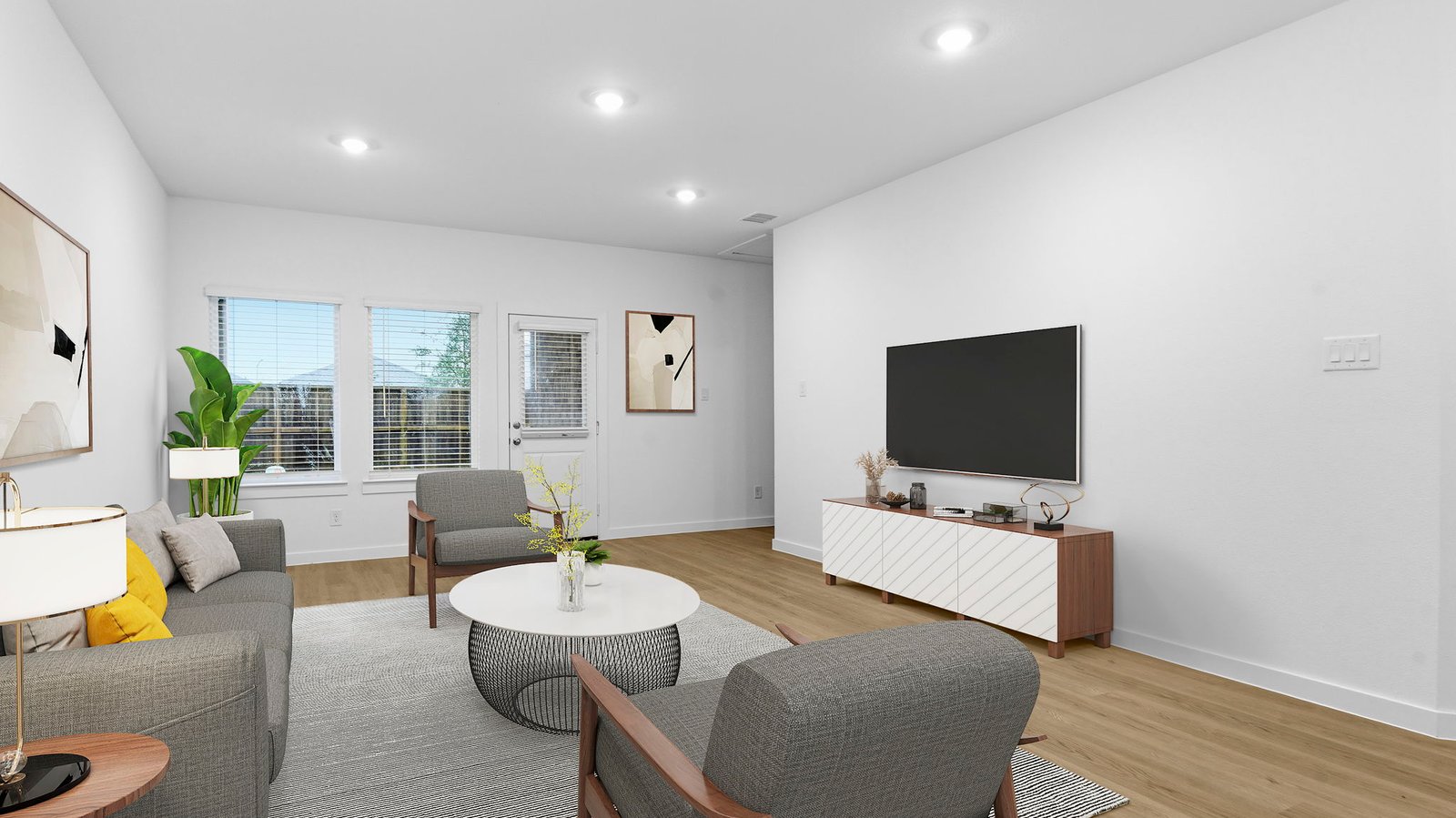 open concept living room