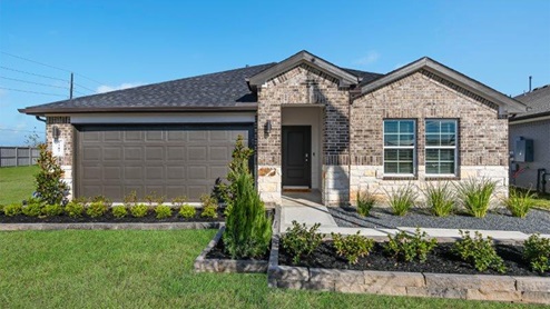 Front elevation of model home