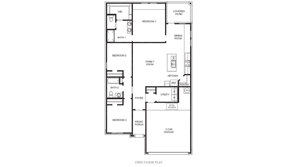 Floor Plan in Caldwell Ranch Rosharon, TX D.R. Horton
