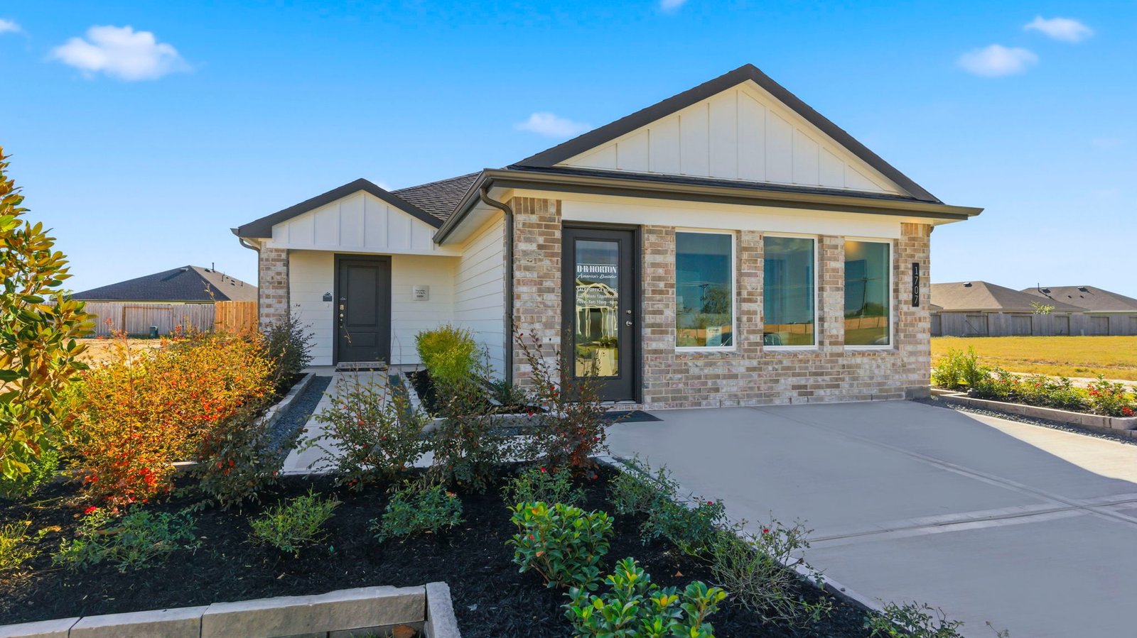 one story model home