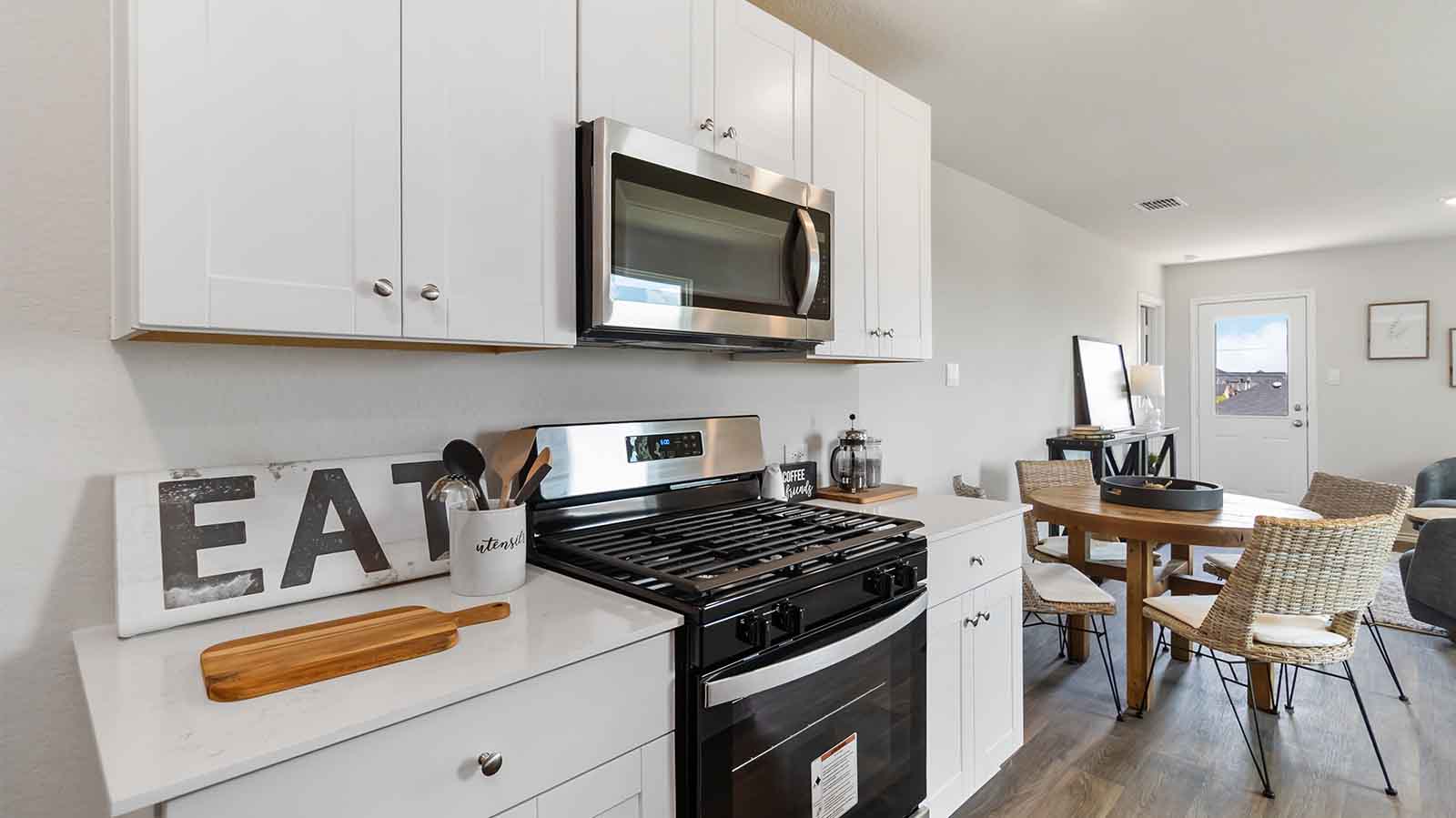 kitchen with stainless steel appliances