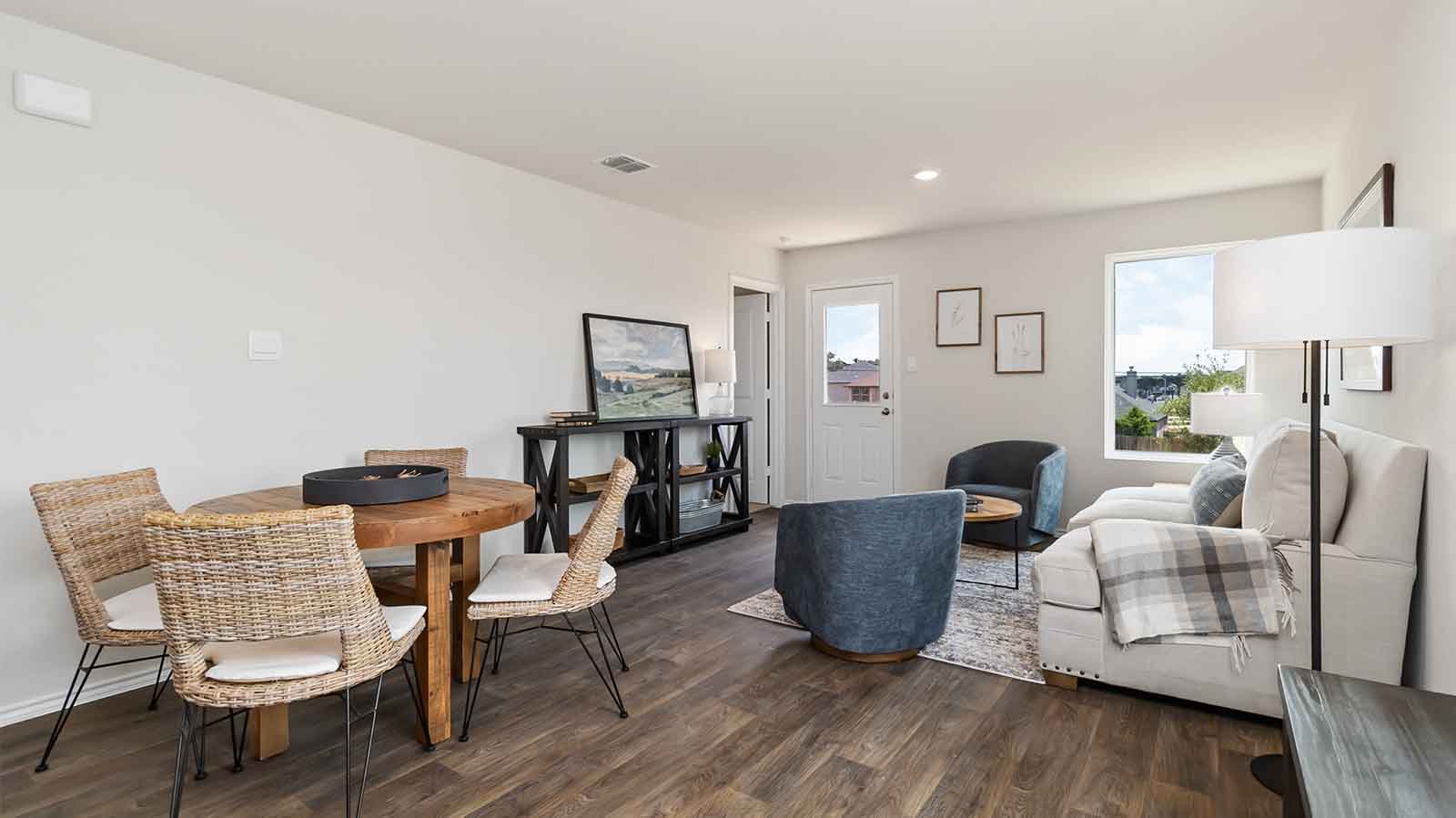 open concept living room