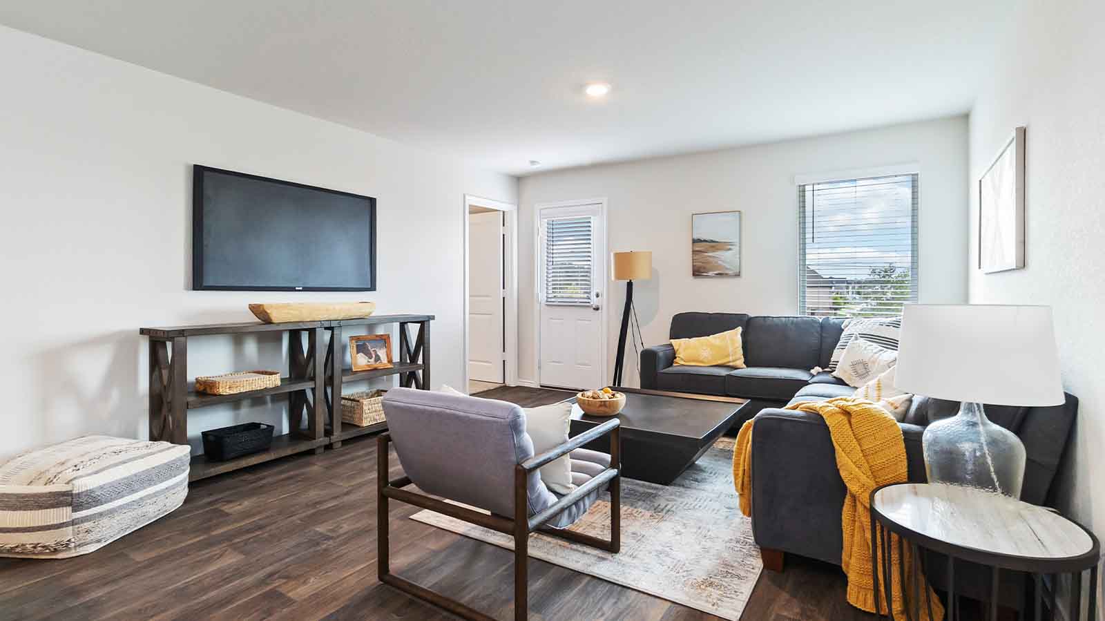 open concept living room