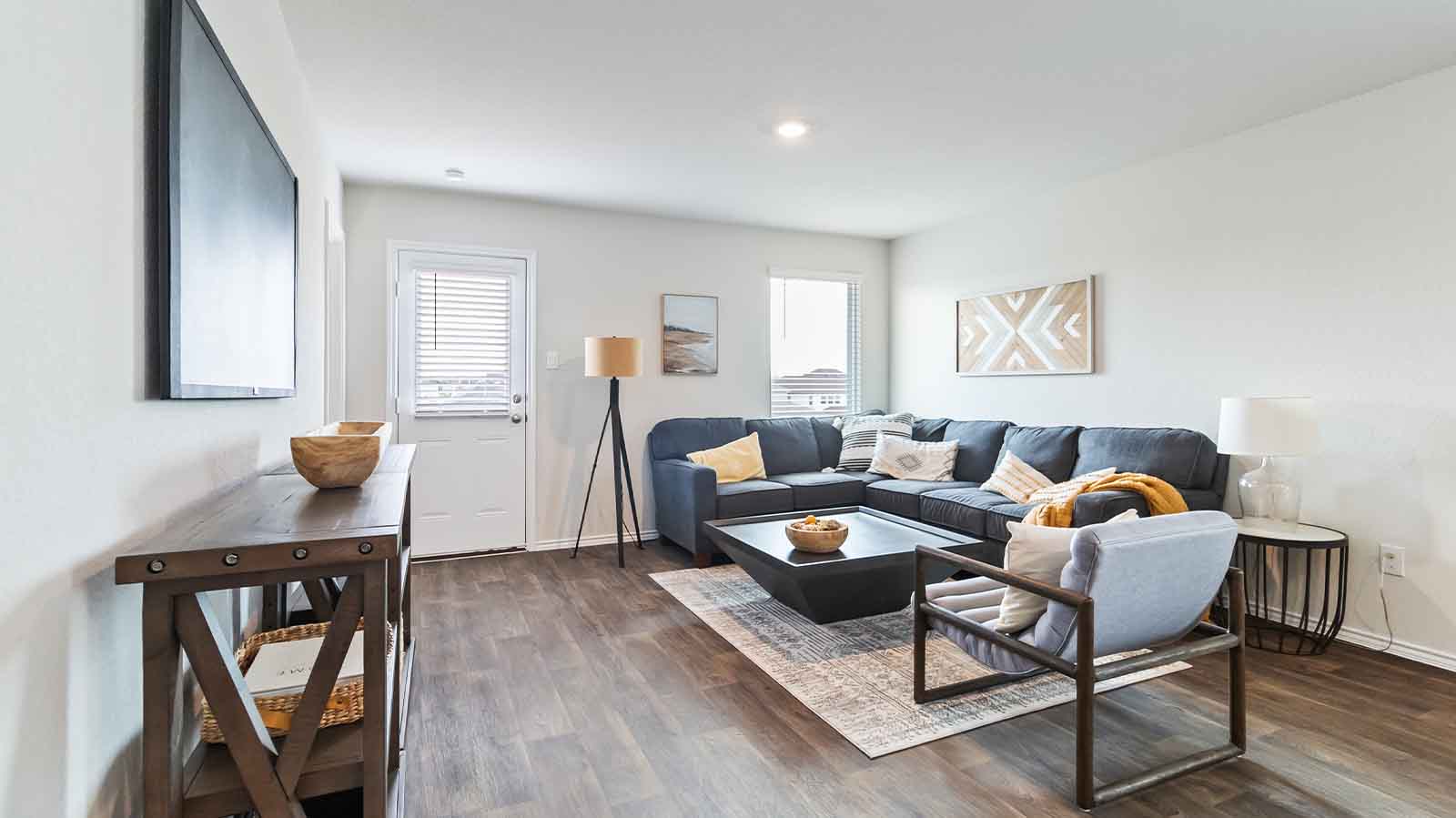 open concept living room