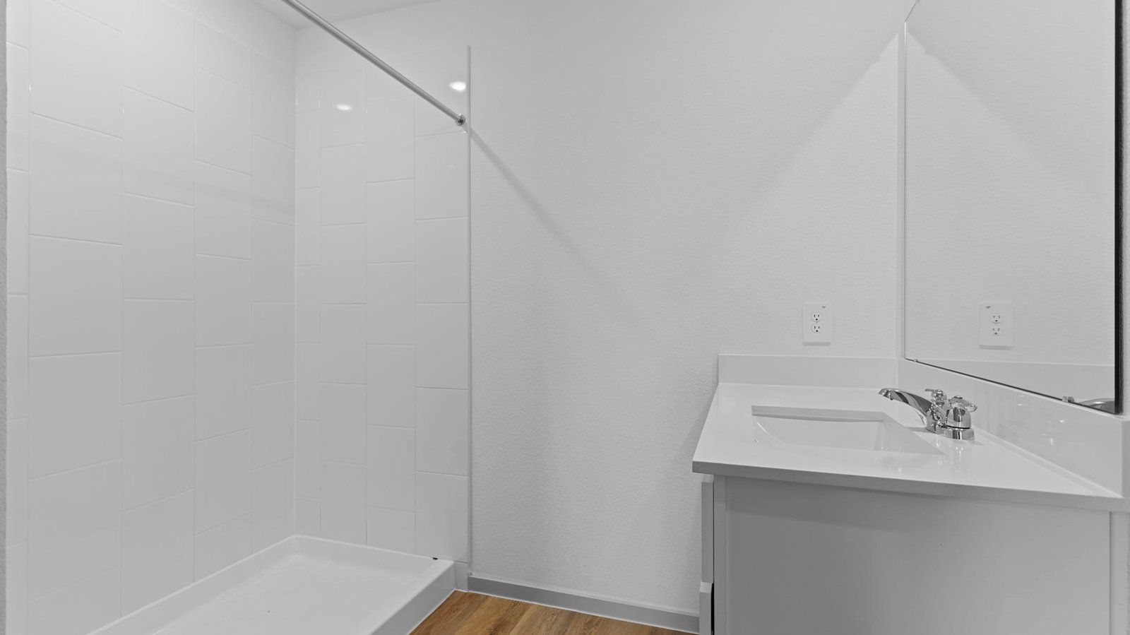 primary bathroom with shower