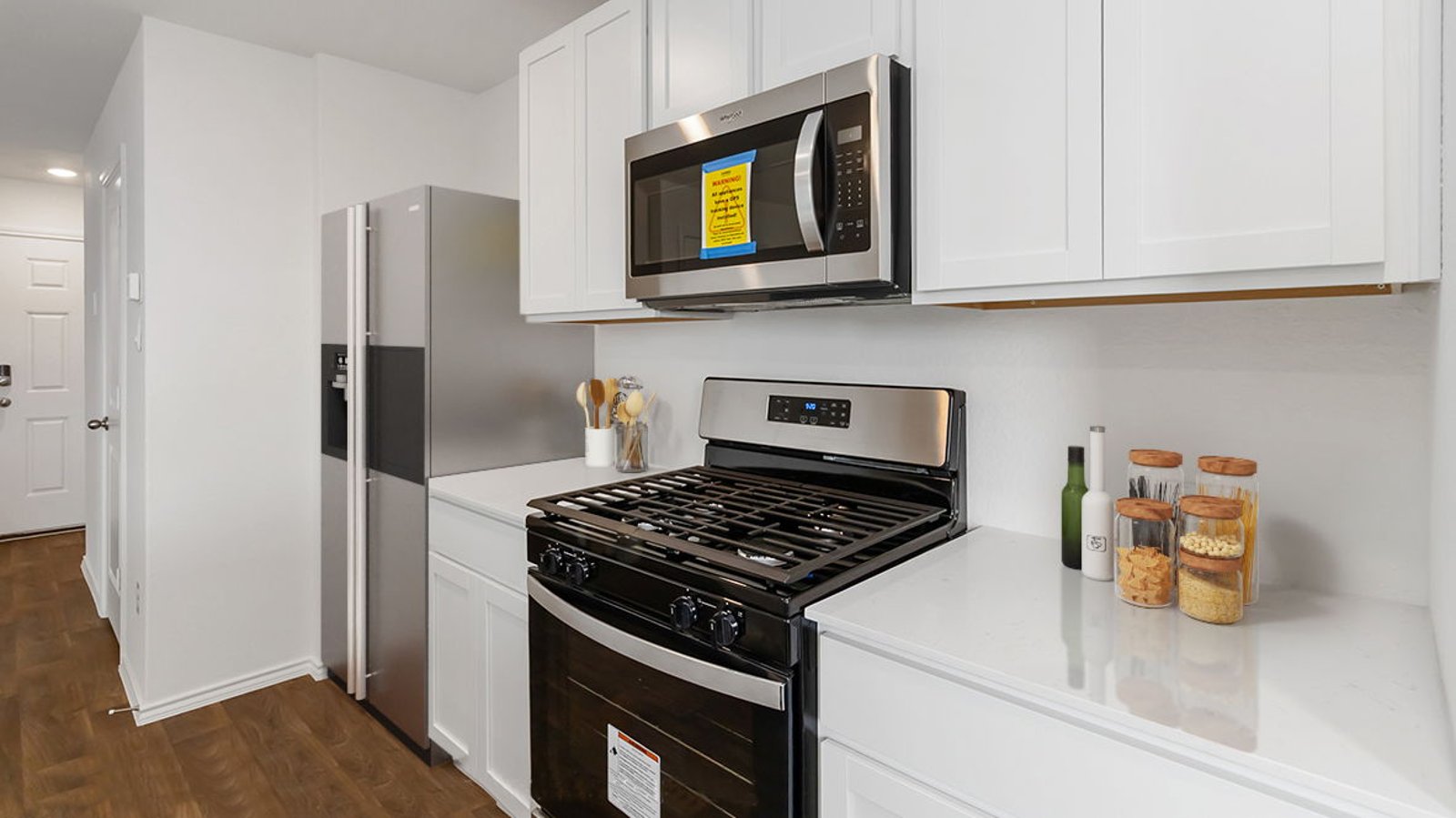 kitchen with large island and stainless steel appliances