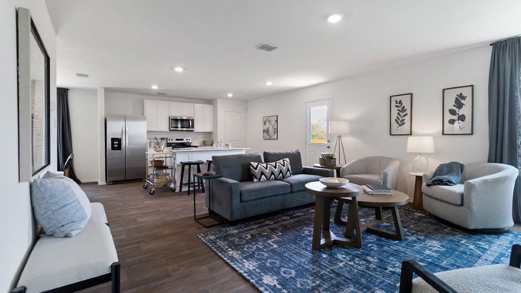 open concept living room