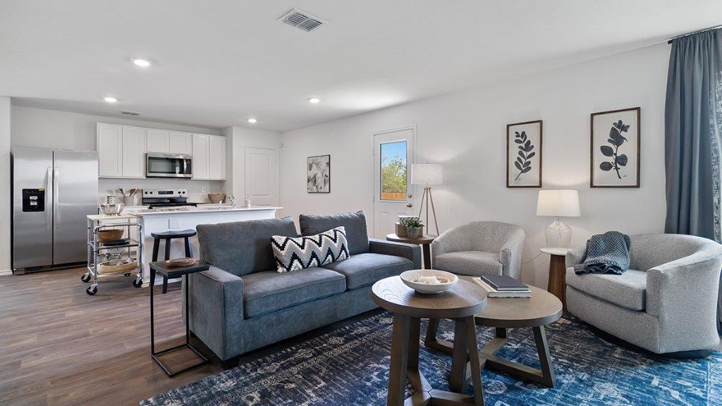 open concept living room