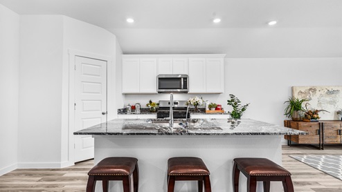 Kitchen with island