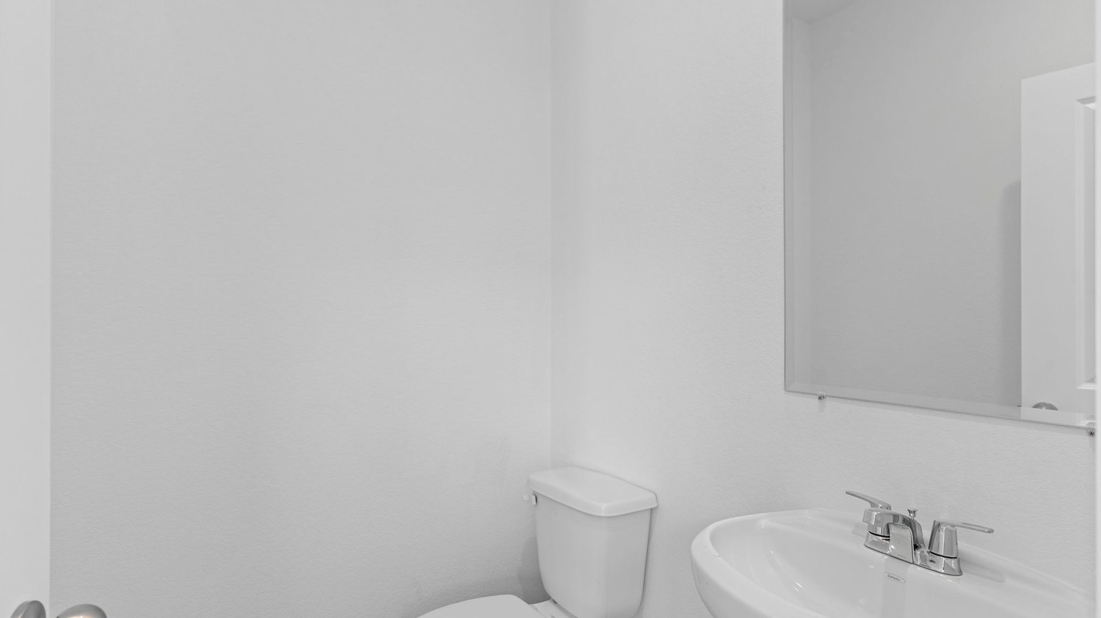 half bath with one sink