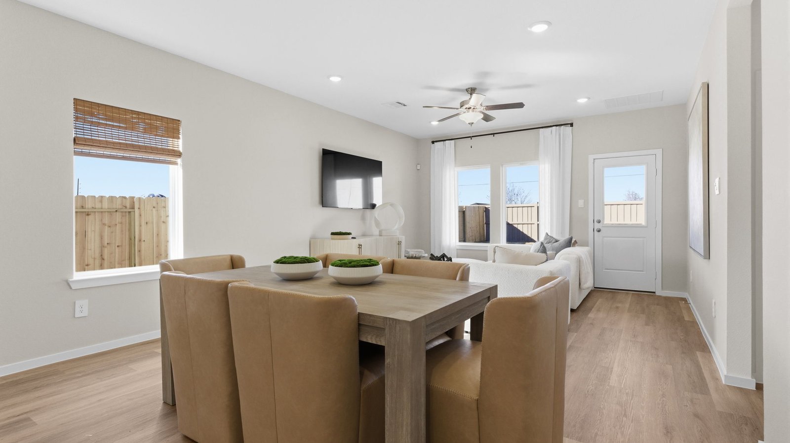 open concept dining room