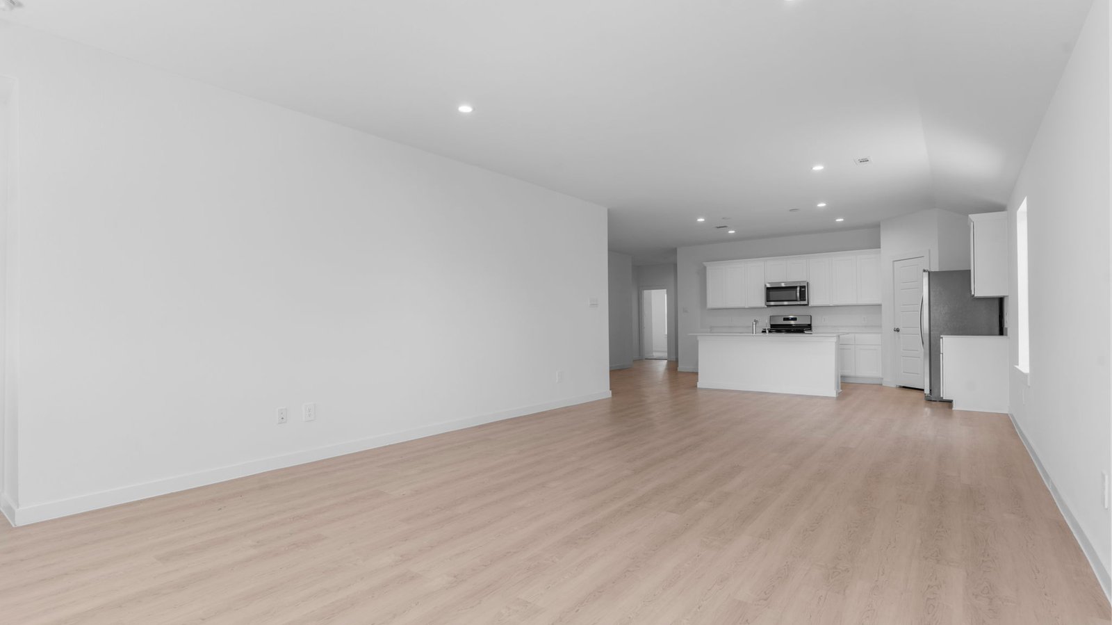 open concept living room