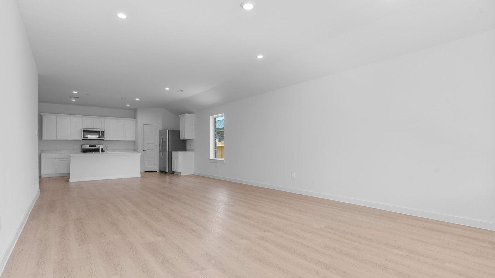 open concept living room