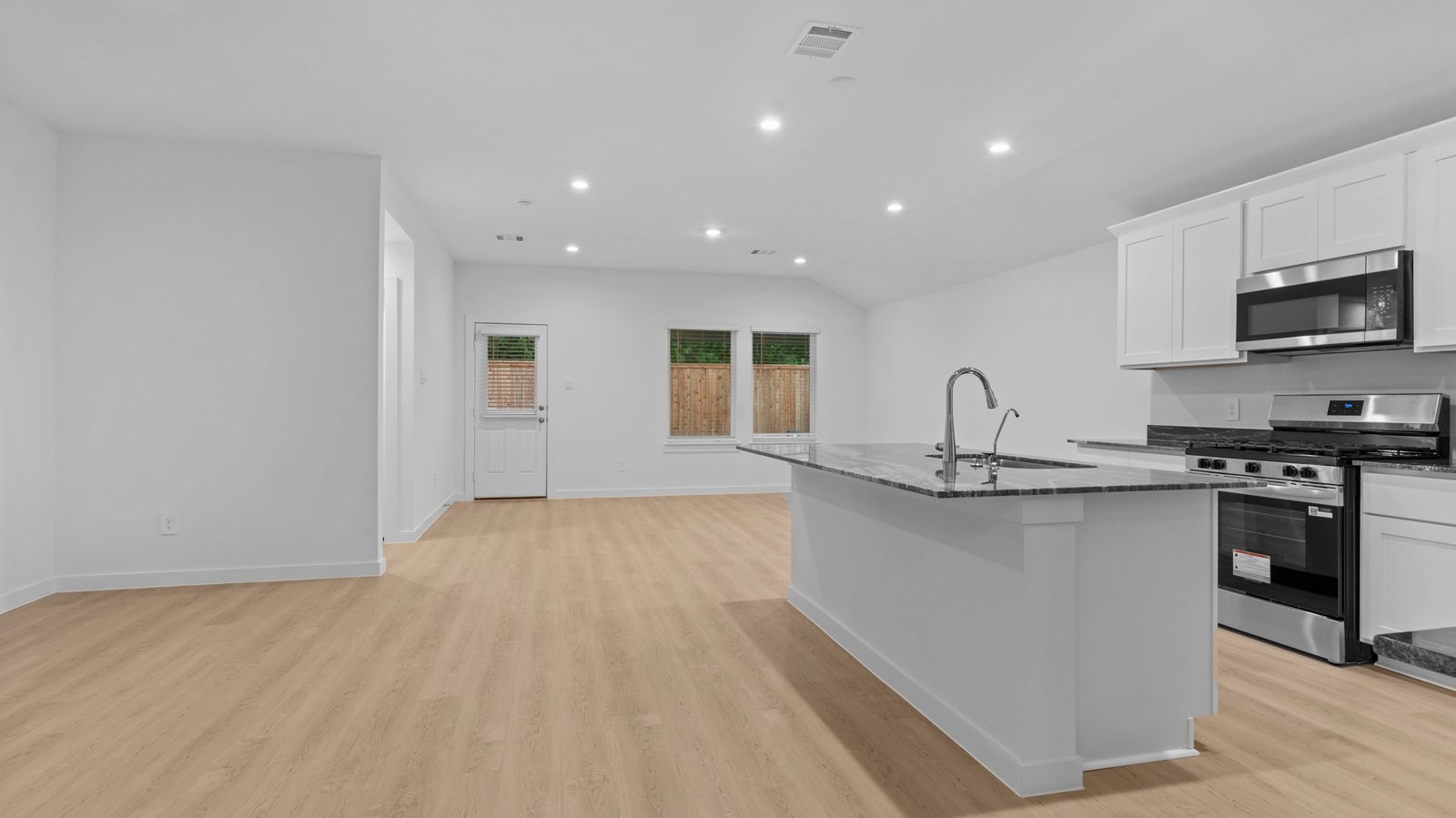 open concept dining room