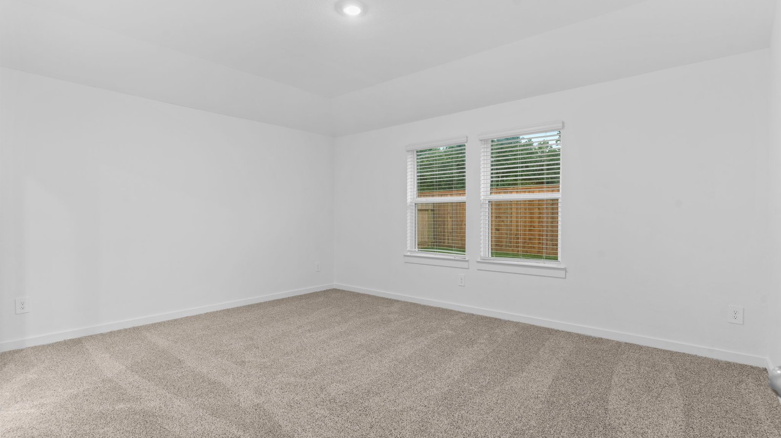 primary bedroom with two windows