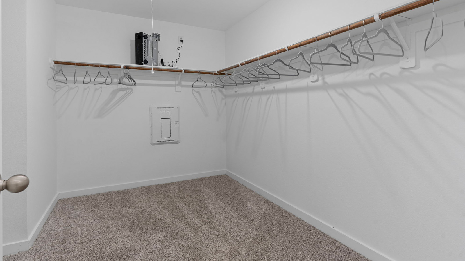 walk in primary closet
