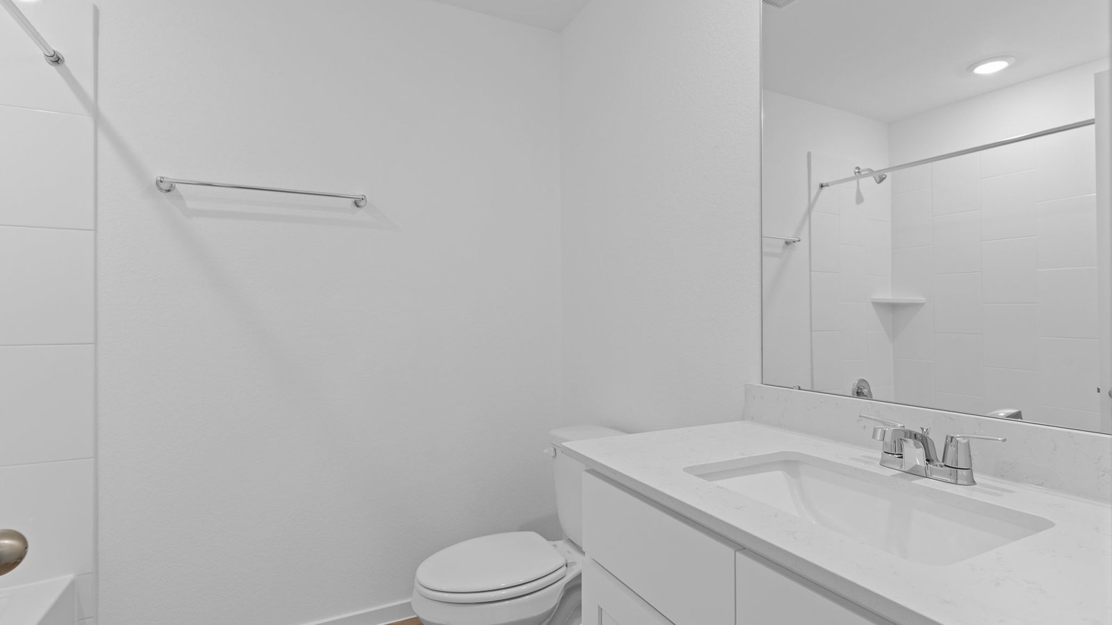 secondary bathroom with one sink