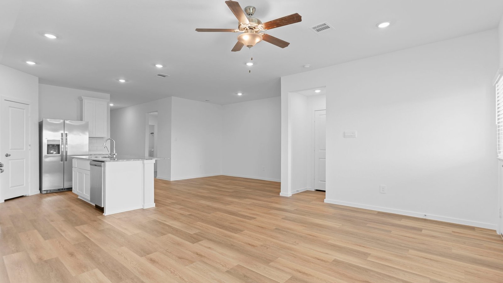 open concept living room