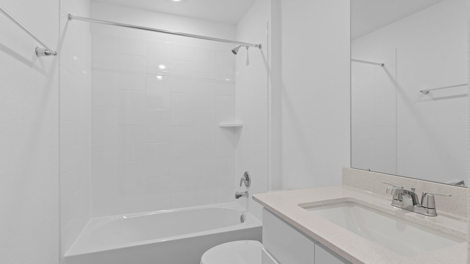 secondary bathroom with one sink