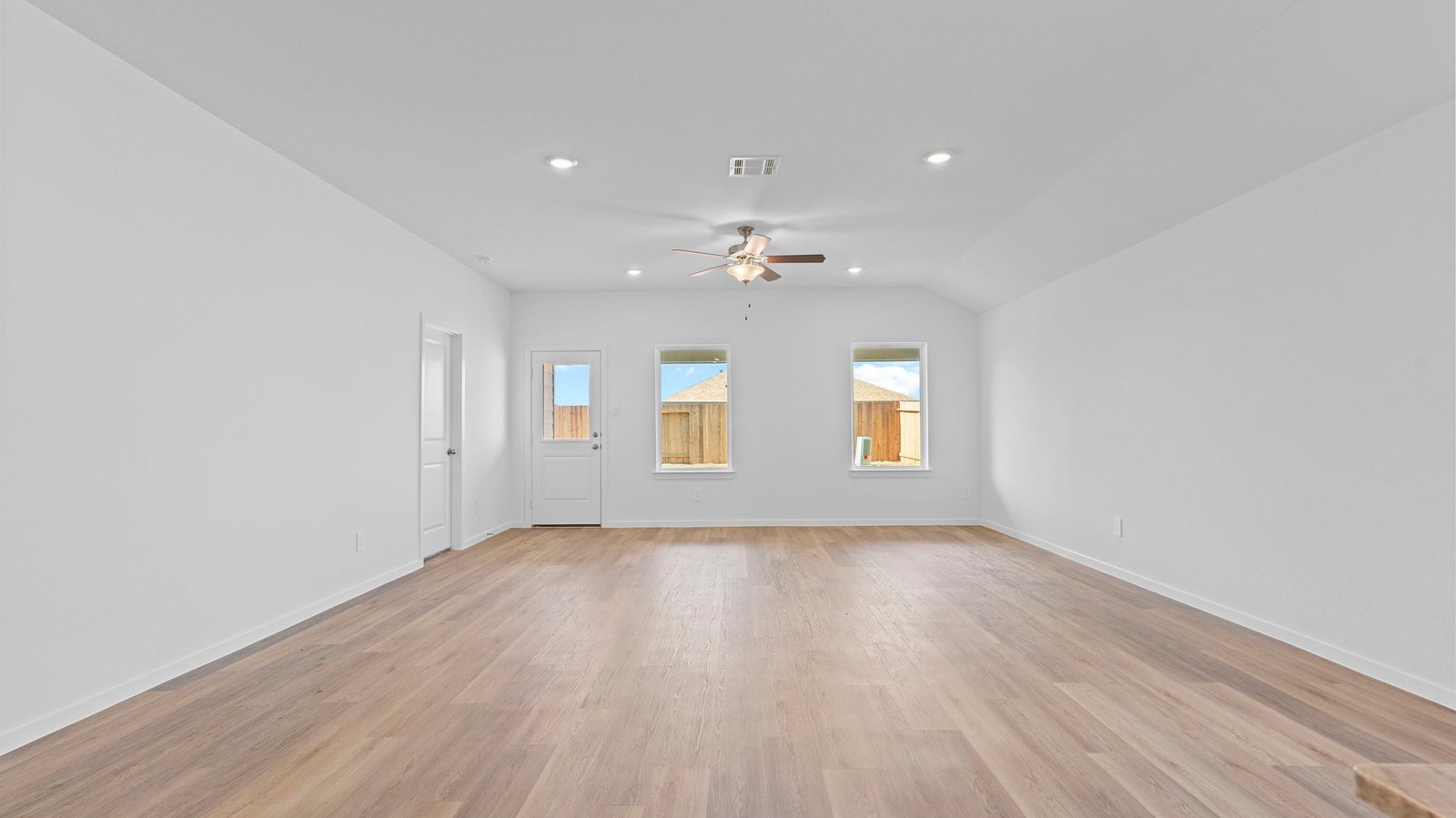 open concept dining room and living room