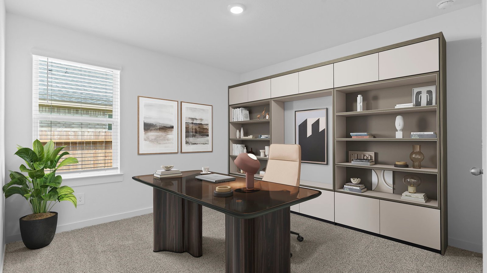 secondary bedroom with large window