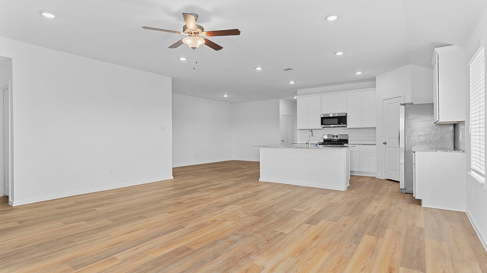 open concept living room