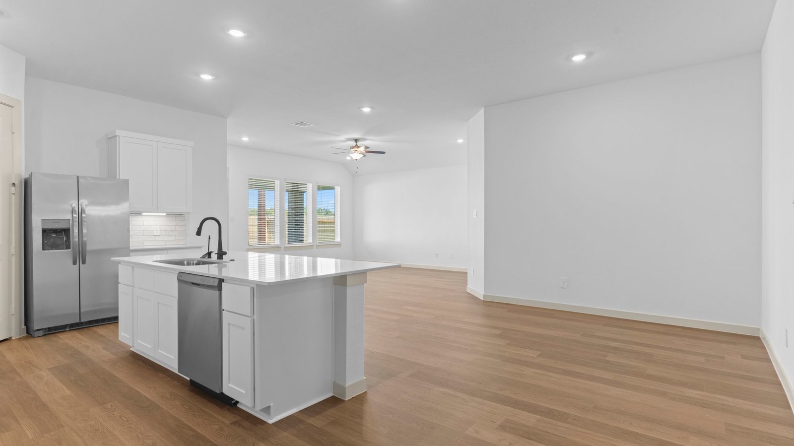 open concept dining room