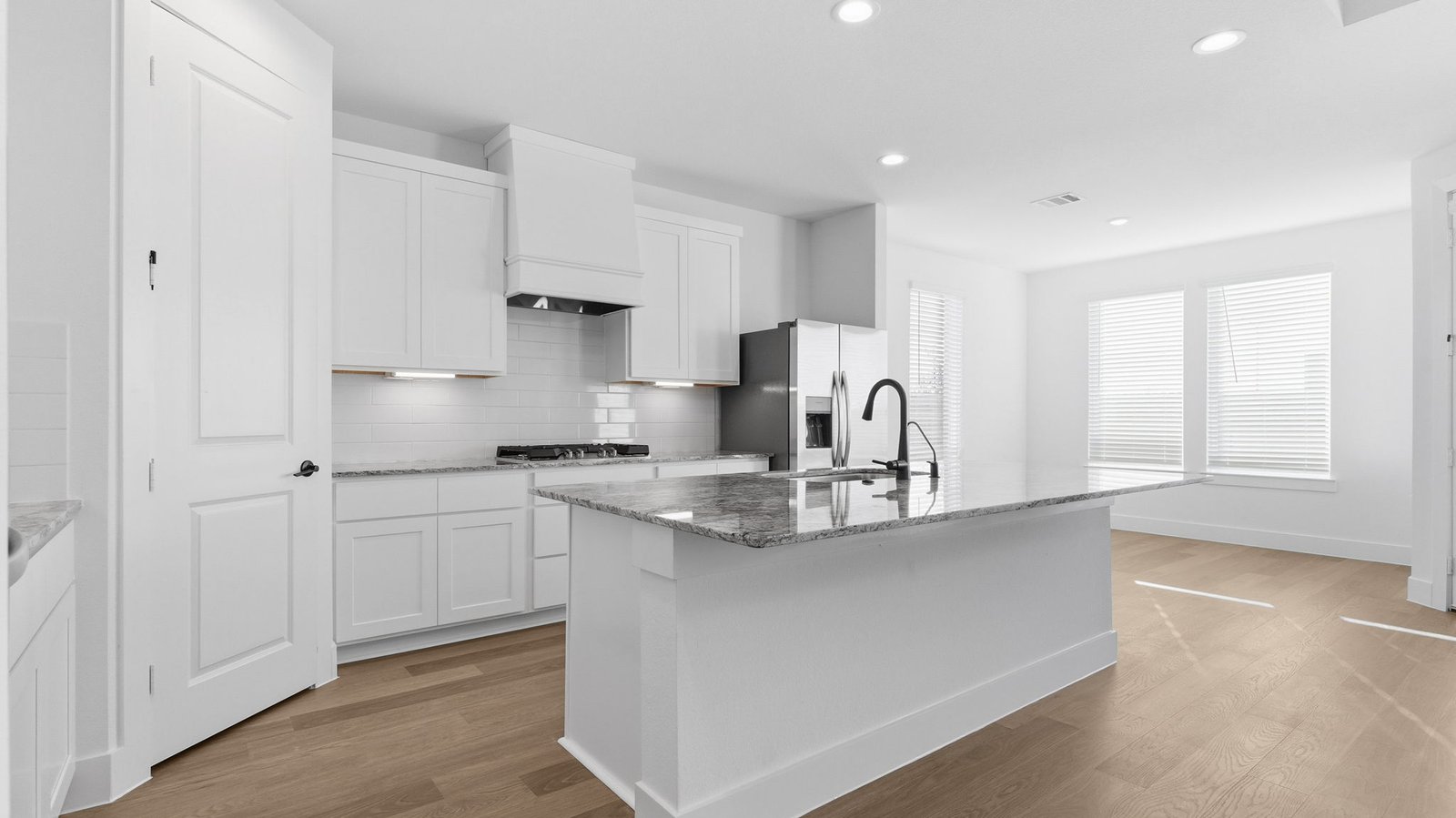 kitchen with large island