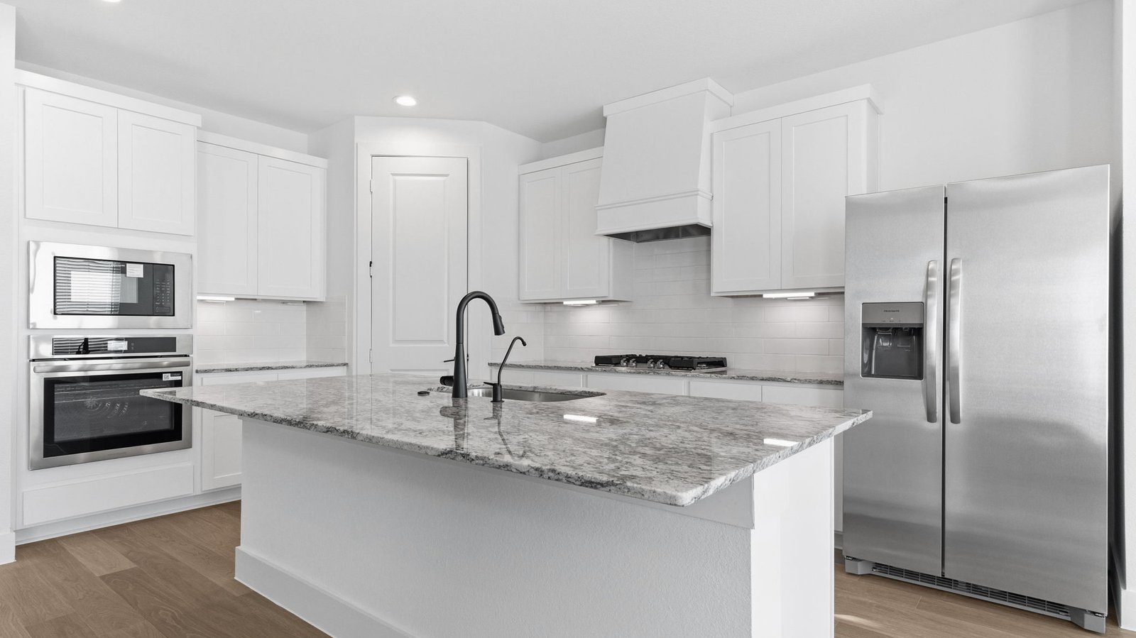 kitchen with large island