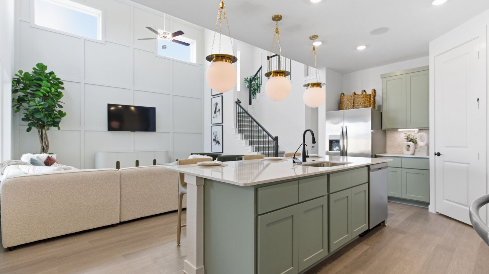 open concept kitchen