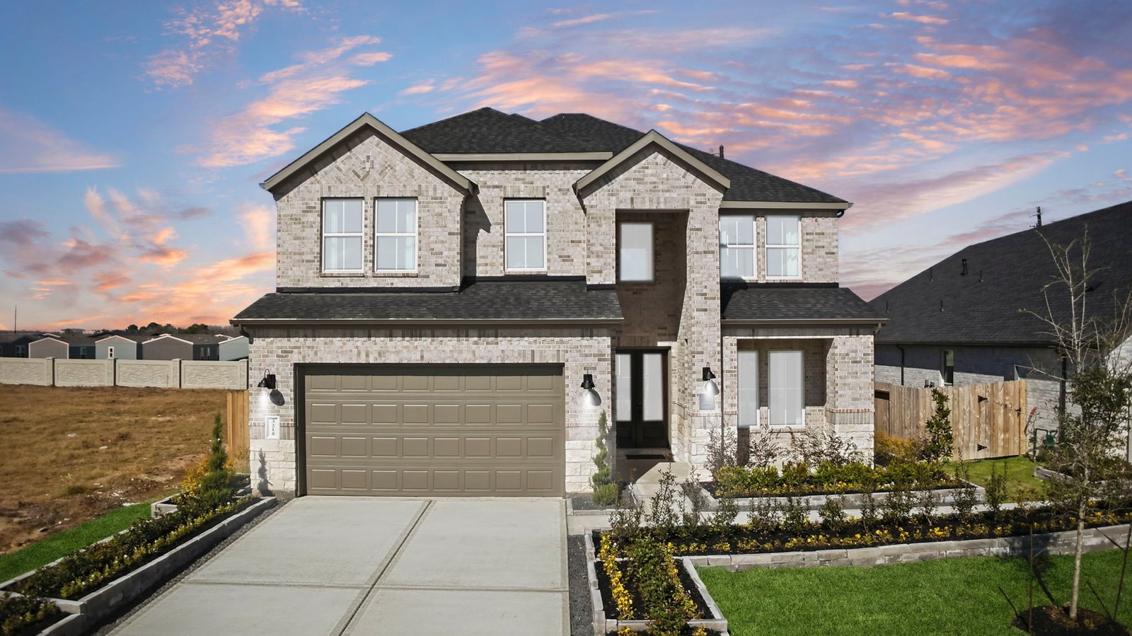 two story brick home avery floorplan