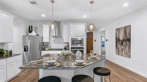 kitchen with island