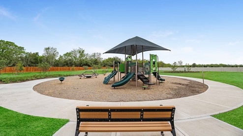Bench view of the playground