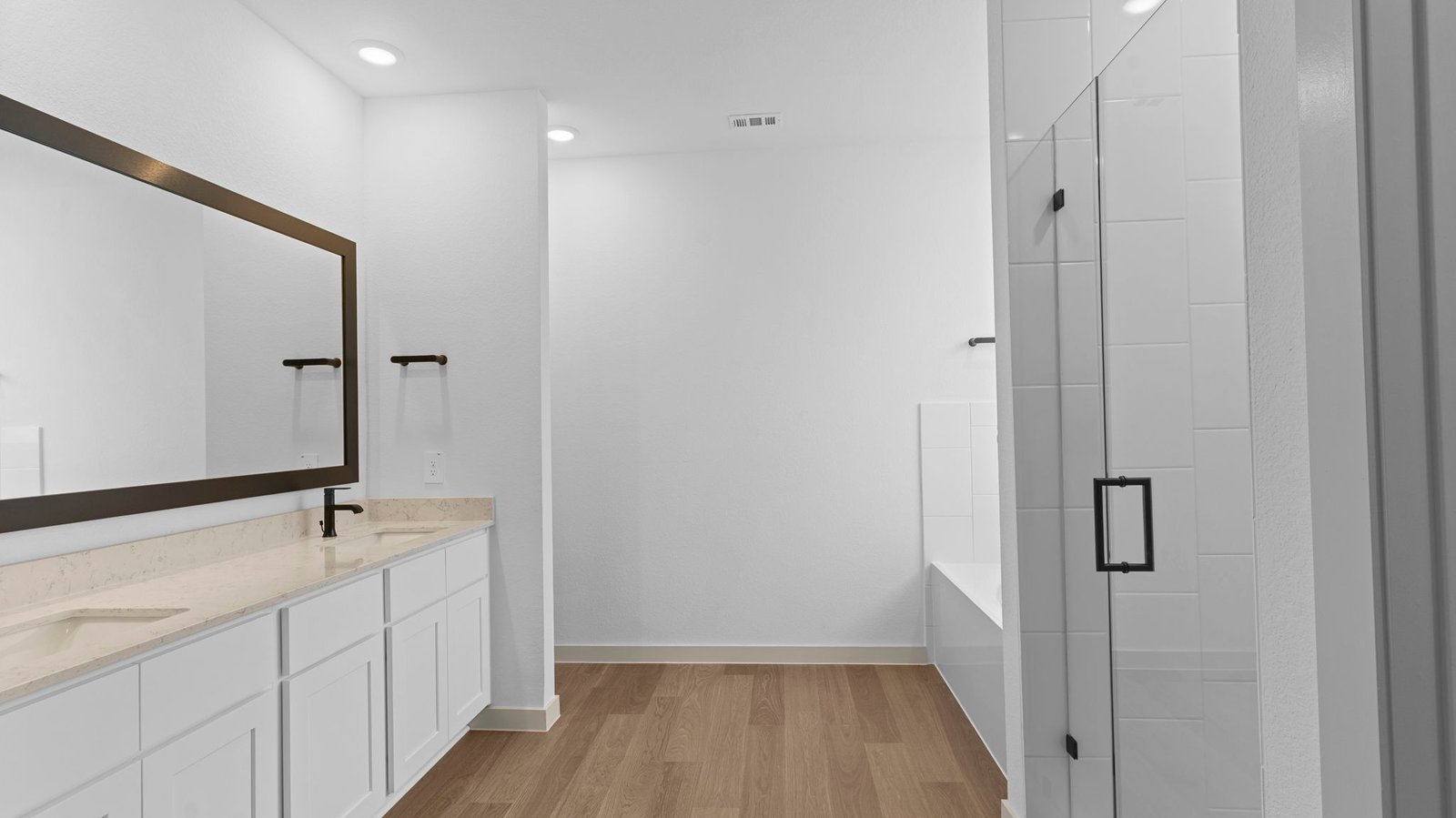 primary bathroom with one window