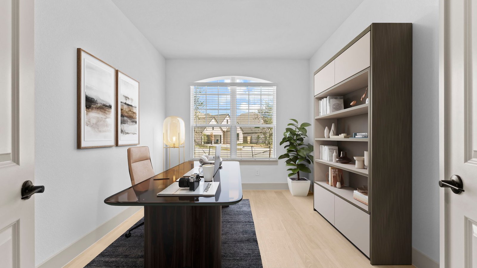 office with large windows