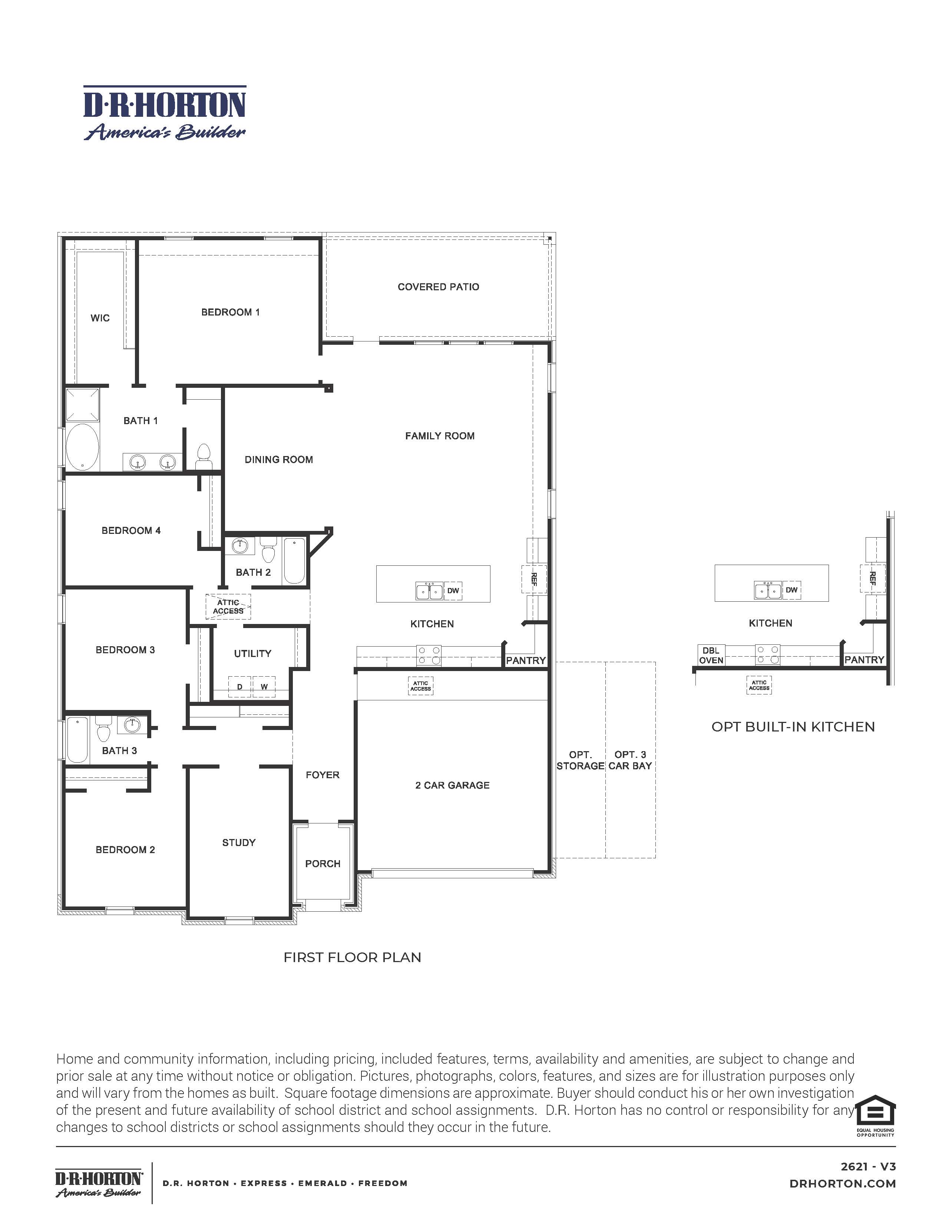 Cardinale one story floorplan
