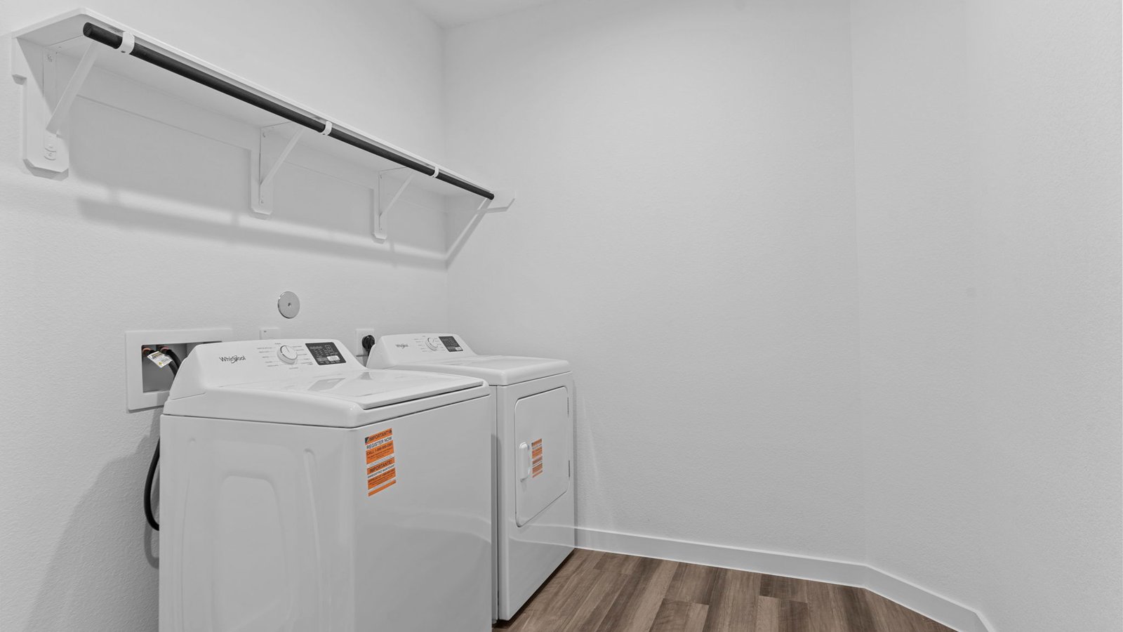 spacious laundry room