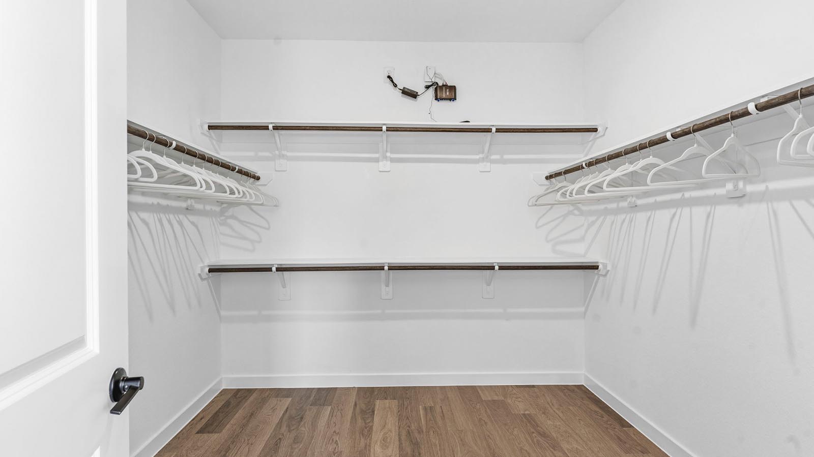 walk in primary closet