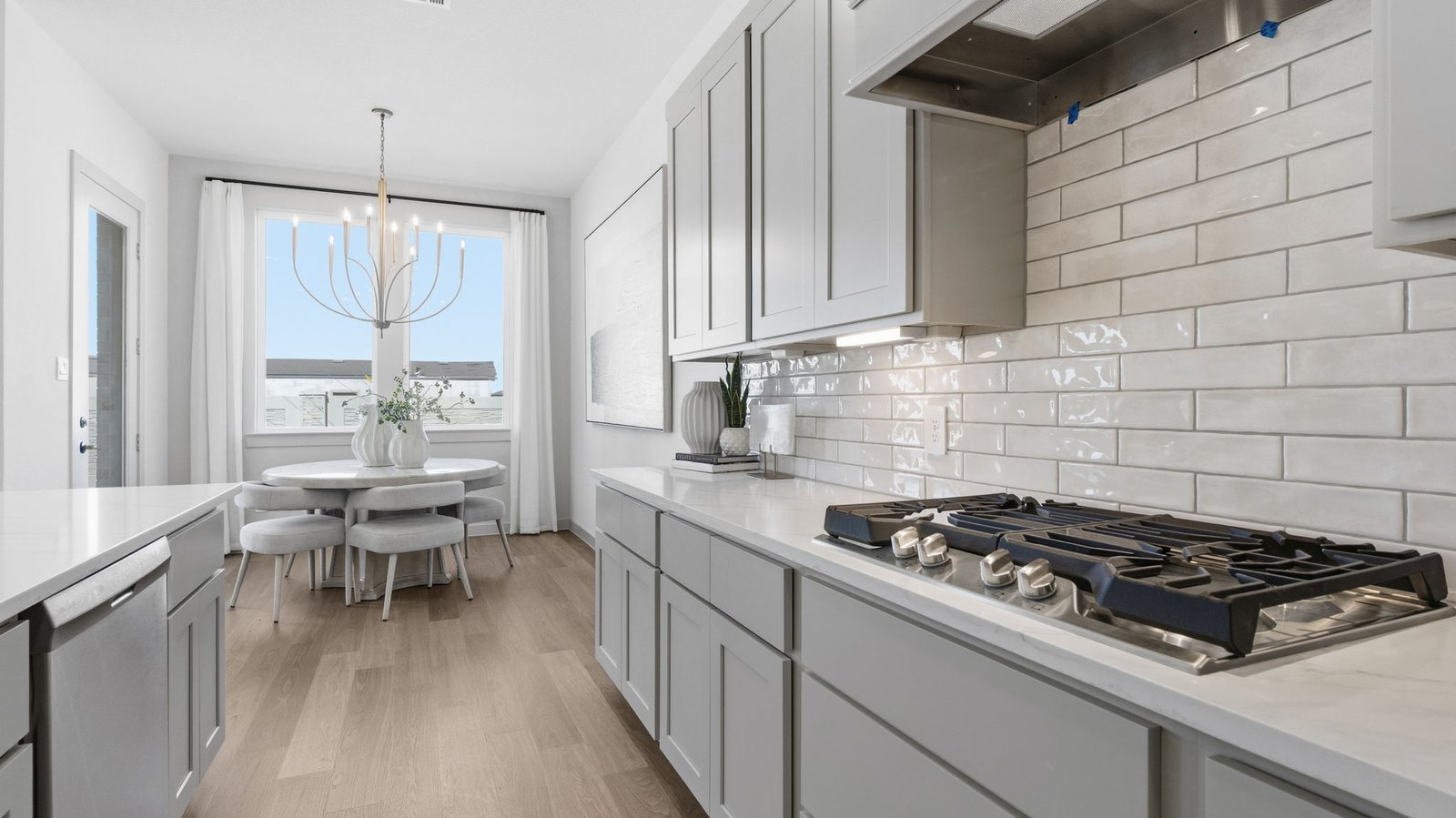 kitchen with gas range stove