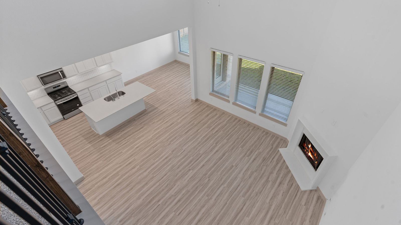 second floor view to downstairs