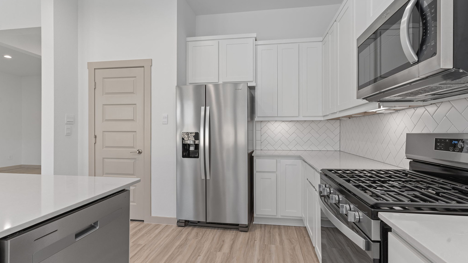 kitchen with stainless steel appliances