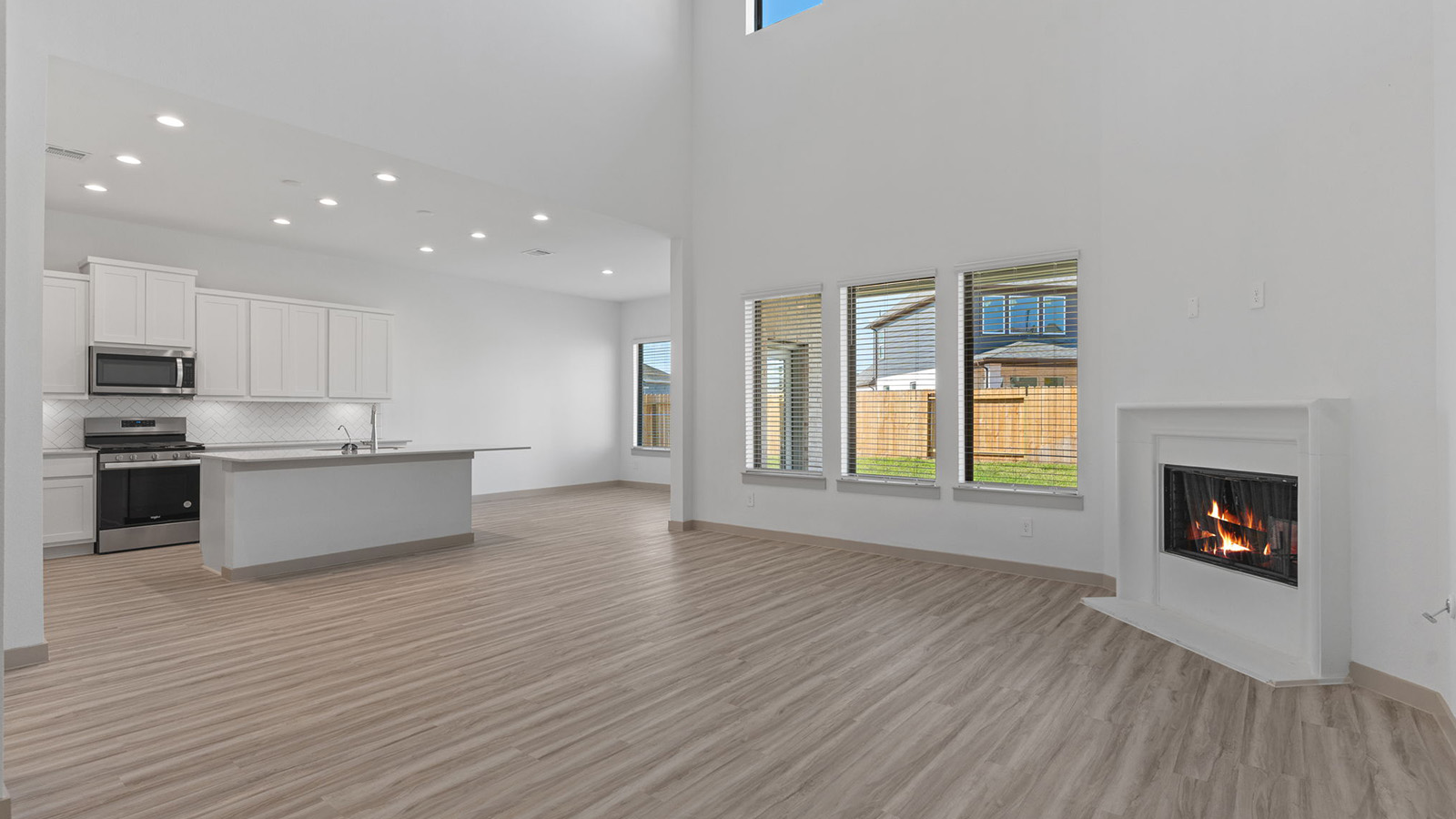 open concept living room