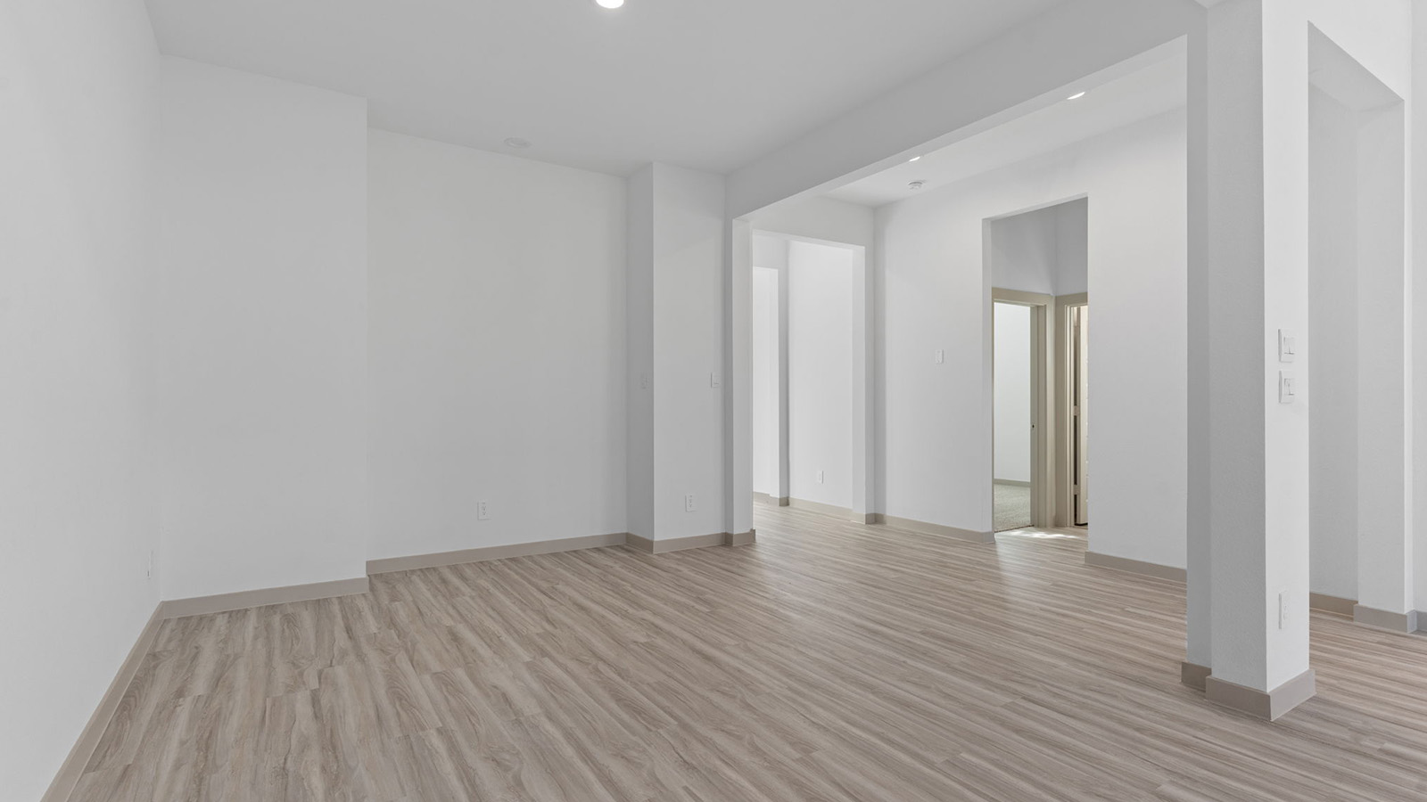 open concept dining room